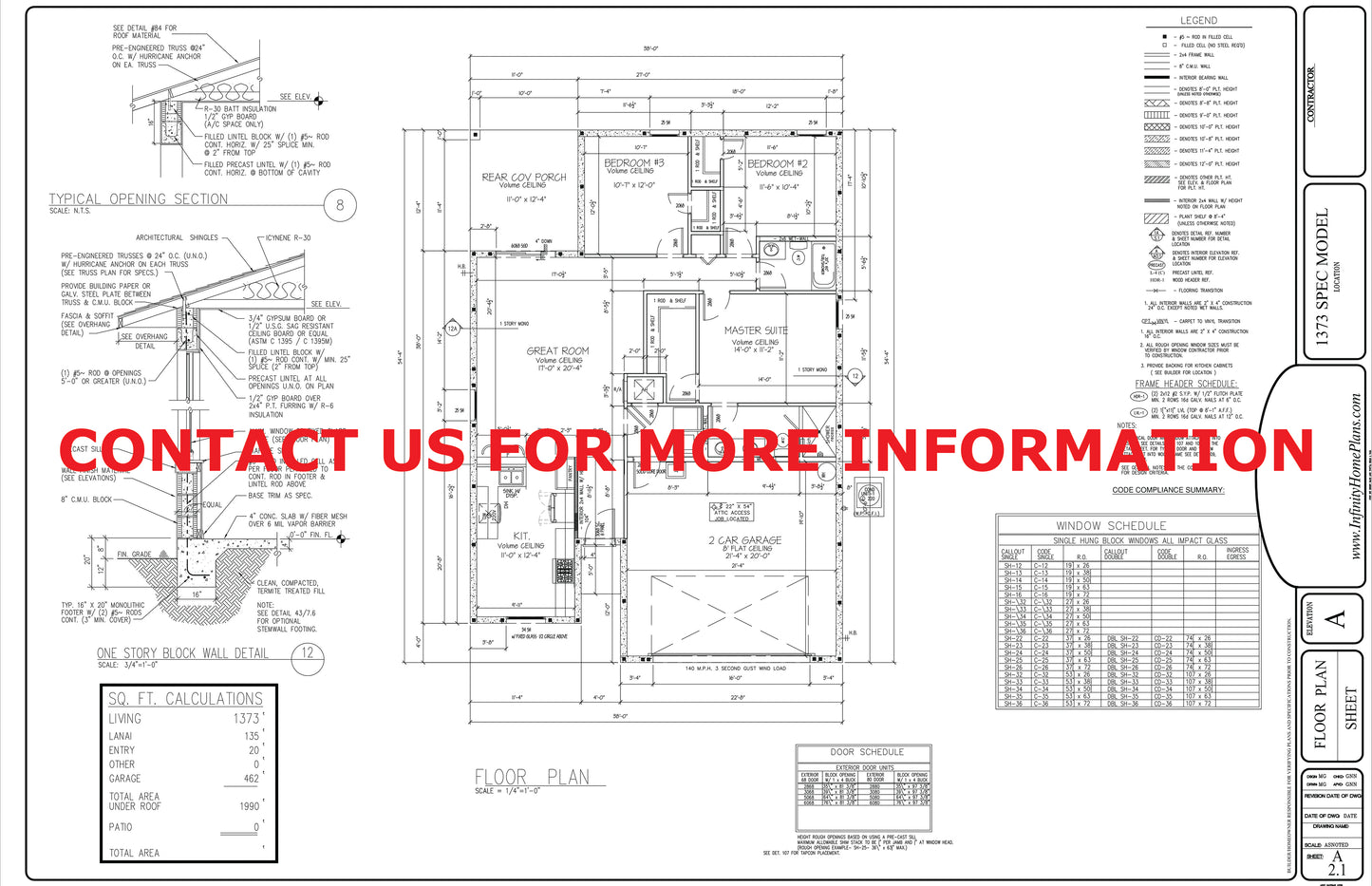 1373 Square Foot Spec