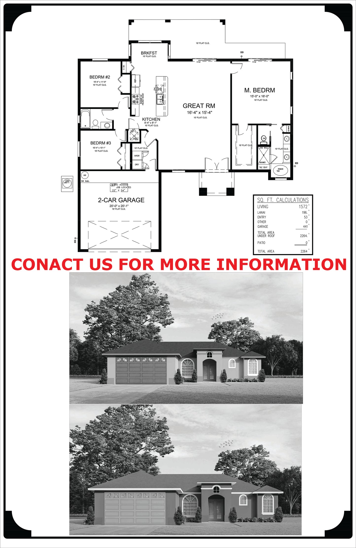 1572 Square Foot Spec