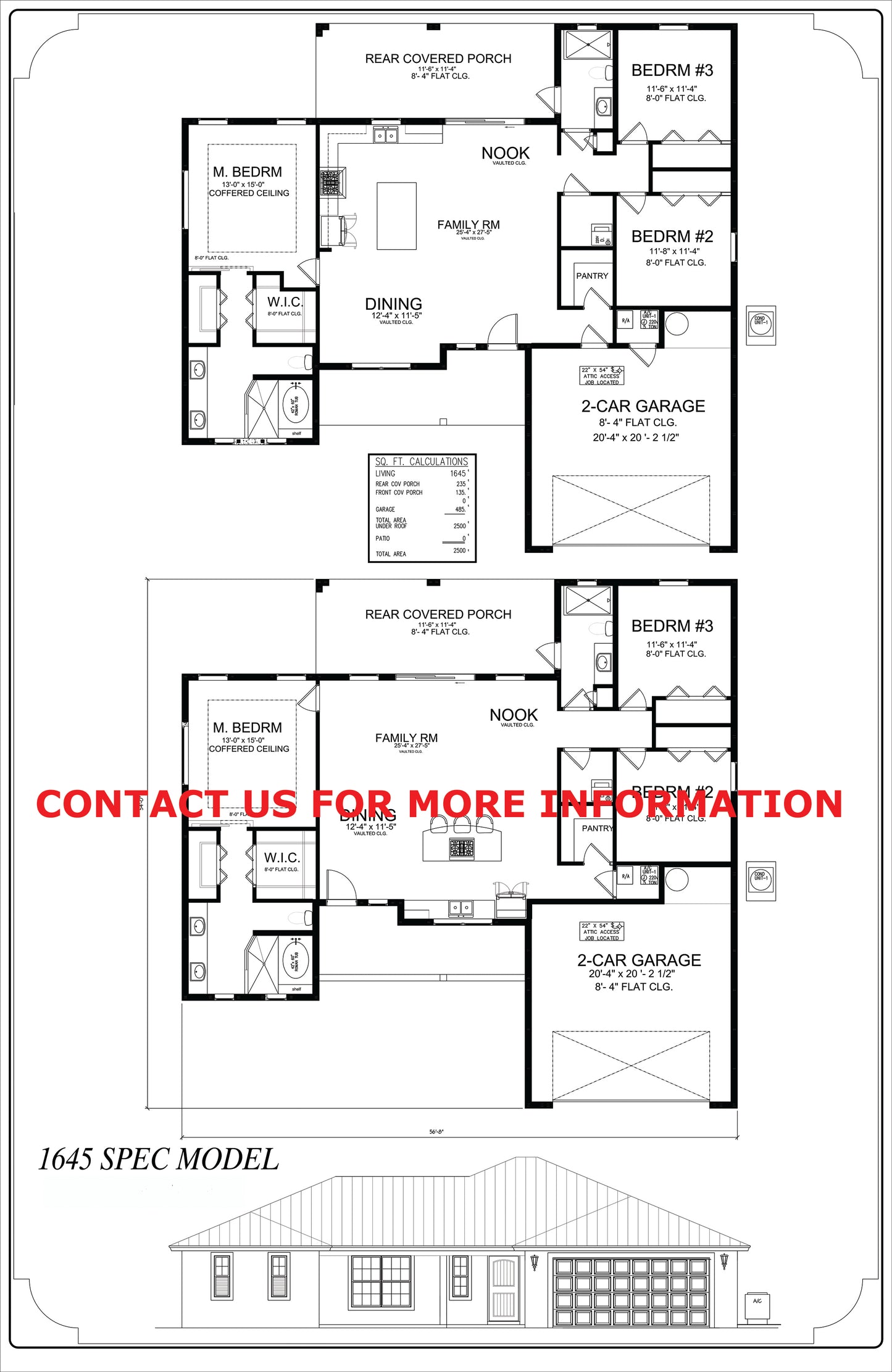 1645 Square Foot Spec
