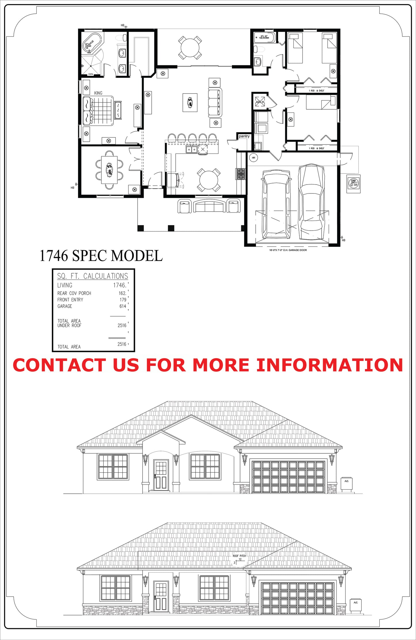 1746 Square Foot Spec
