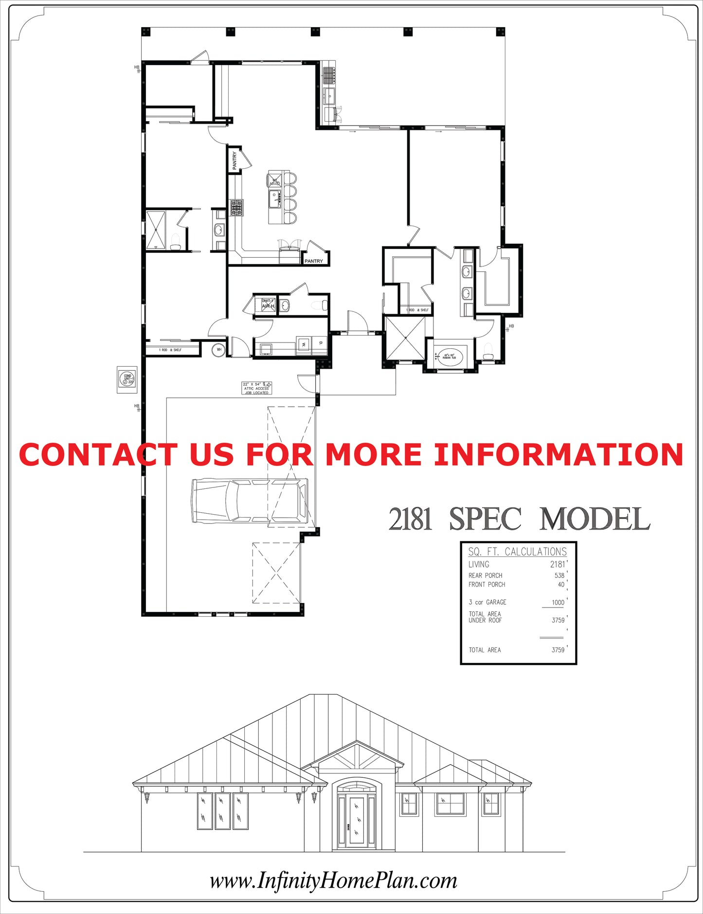 2181 Square Foot Spec