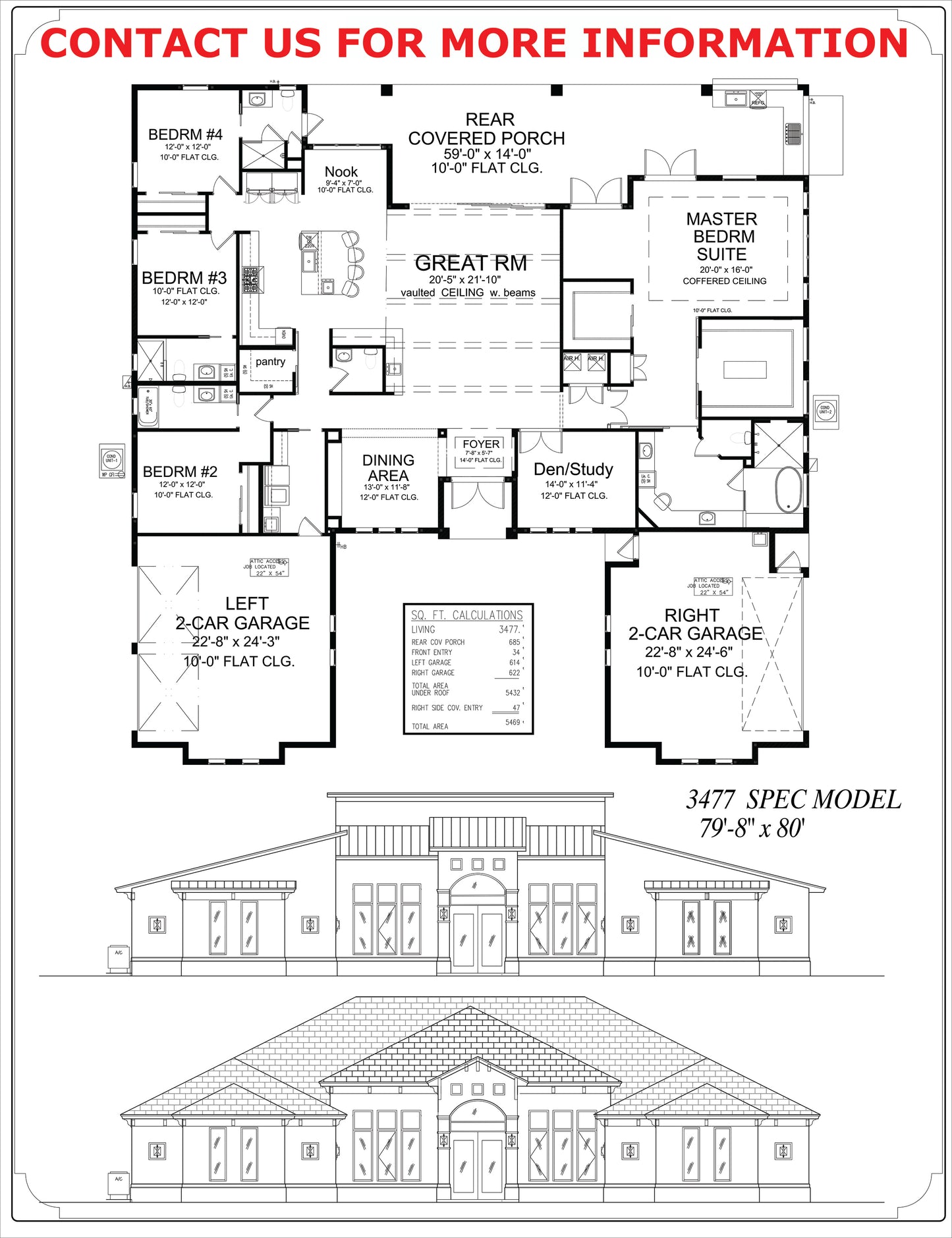 3477 Square Foot Spec