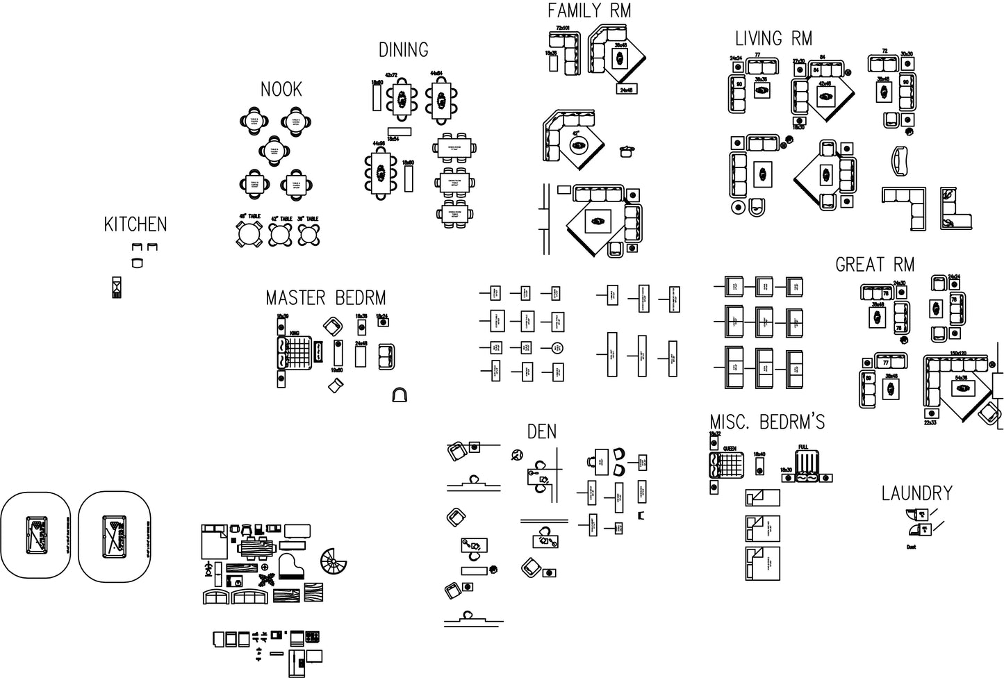AutoCAD Funiture Details
