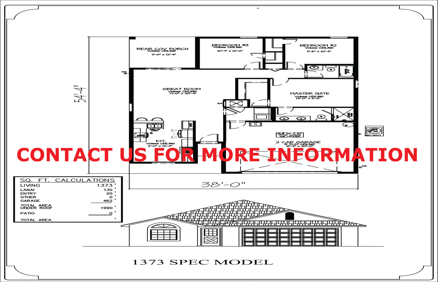 1373 Square Foot Spec