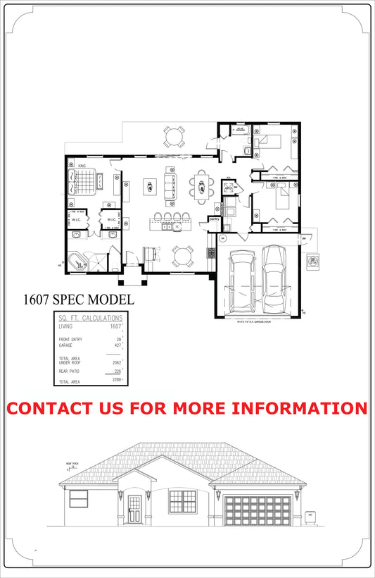 1607 Square Foot Spec