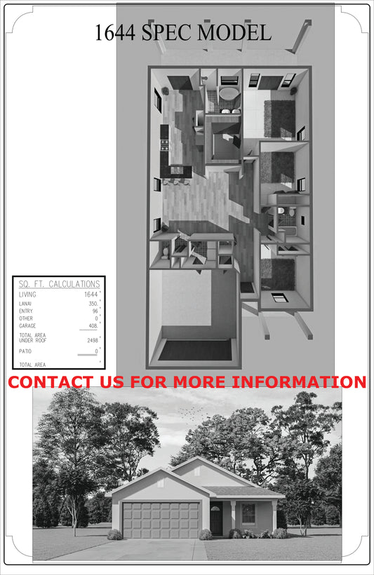 1644 Square Foot Spec