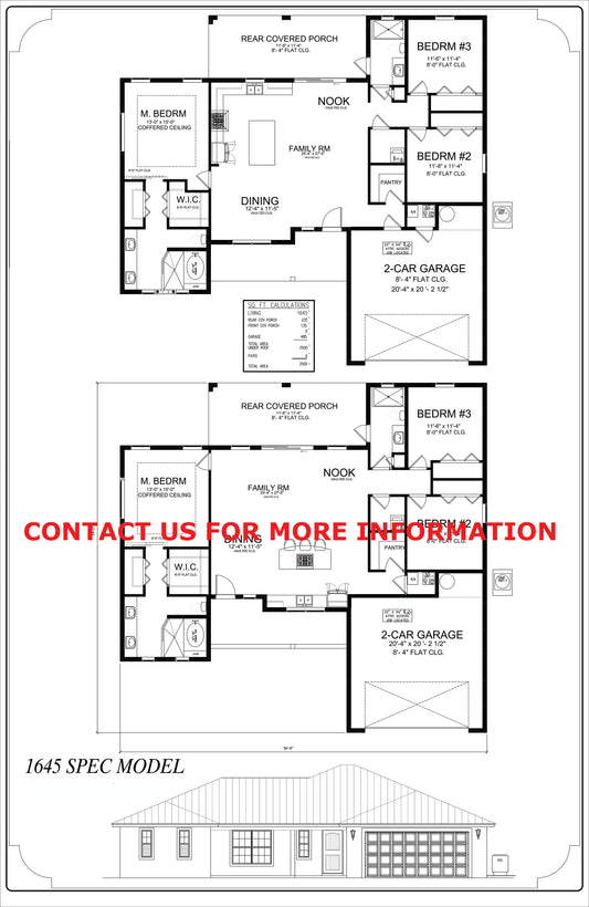 1645 Square Foot Spec