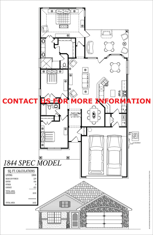 1844 Square Foot Spec