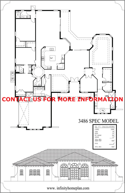 3486 Square Foot Spec
