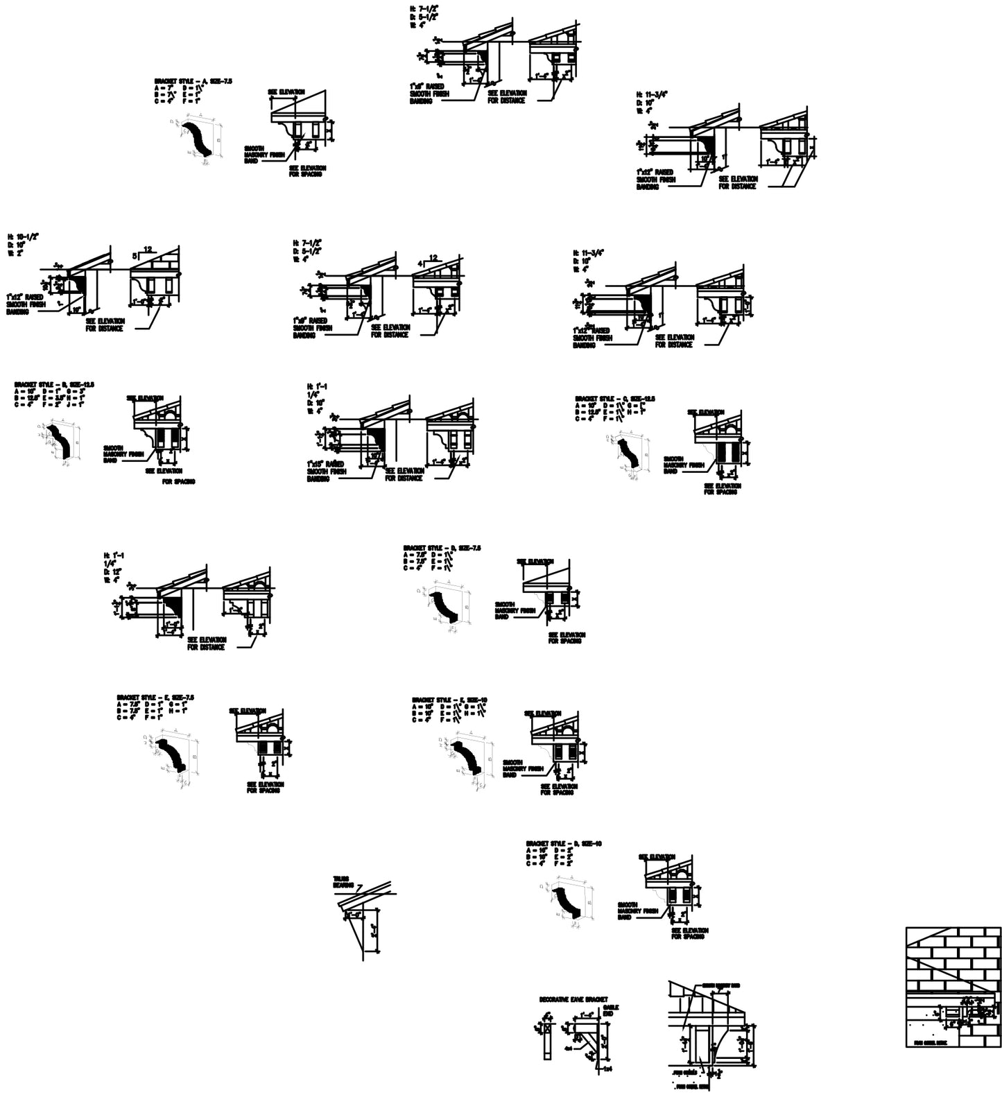 AutoCAD Overhang Details